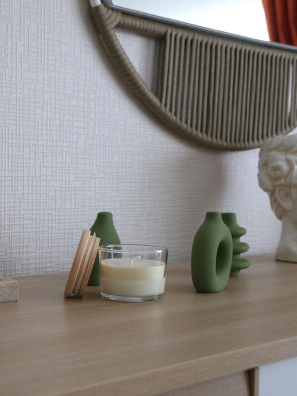 Épure - Modern & Minimalist Soya Mum Ahşap Kapaklı