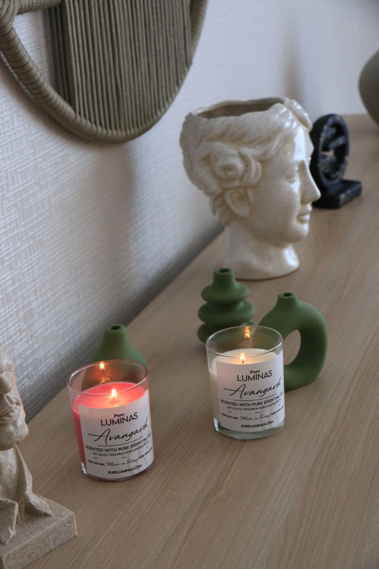 Serenity - Büyük Boy Aromaterapi Soya Mum - Görsel 6