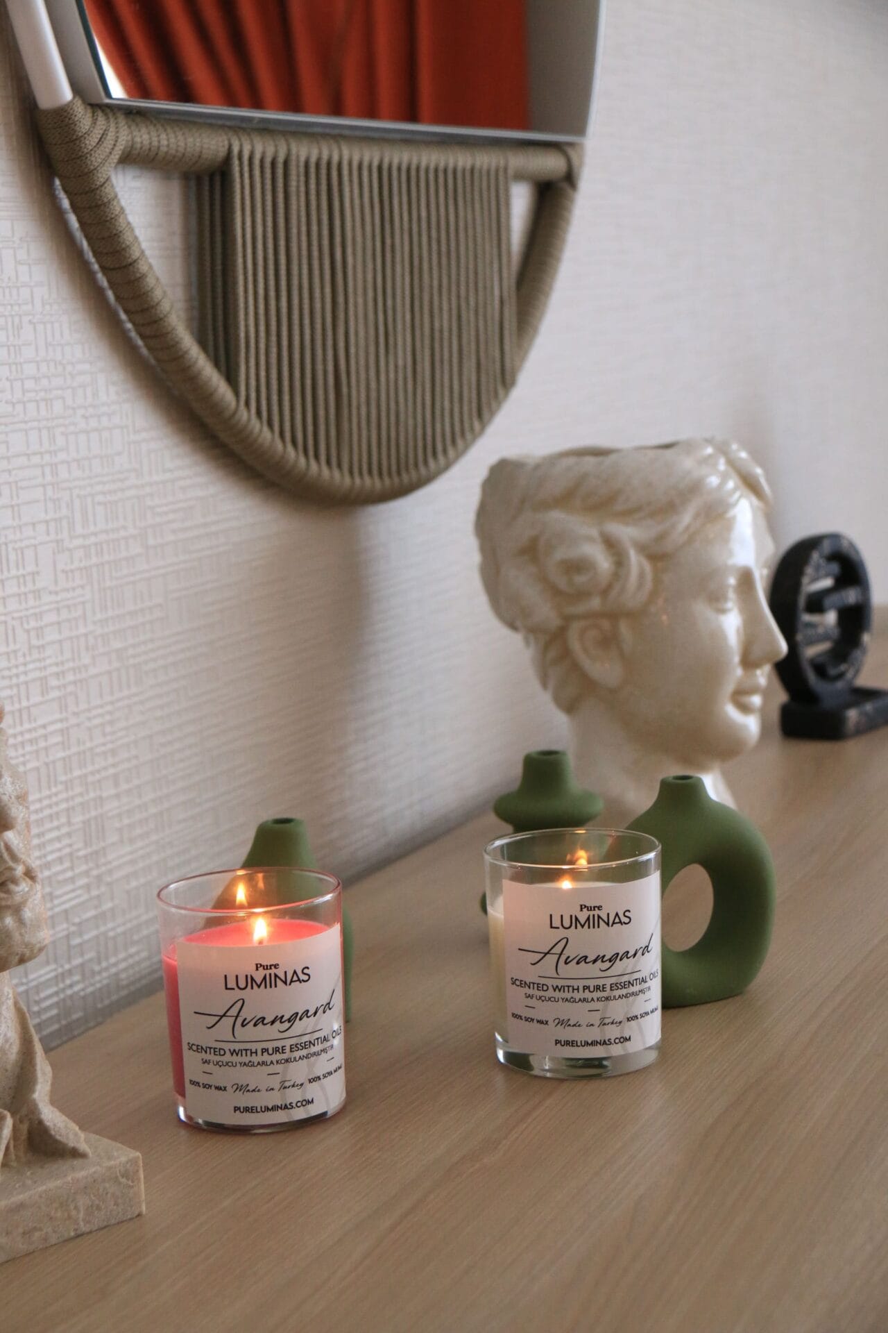 Serenity - Büyük Boy Aromaterapi Soya Mum - Görsel 3