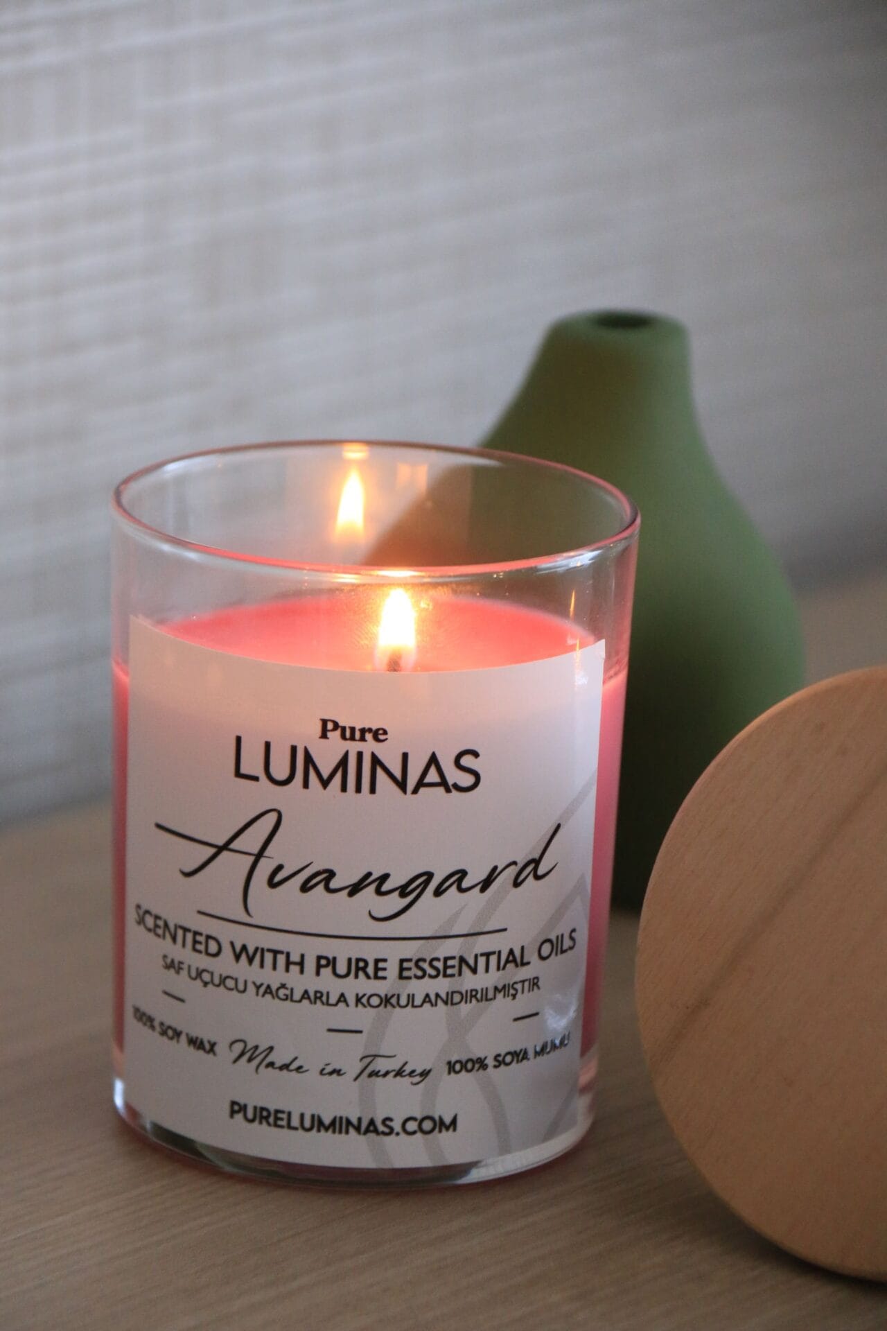 Serenity - Büyük Boy Aromaterapi Soya Mum - Görsel 4