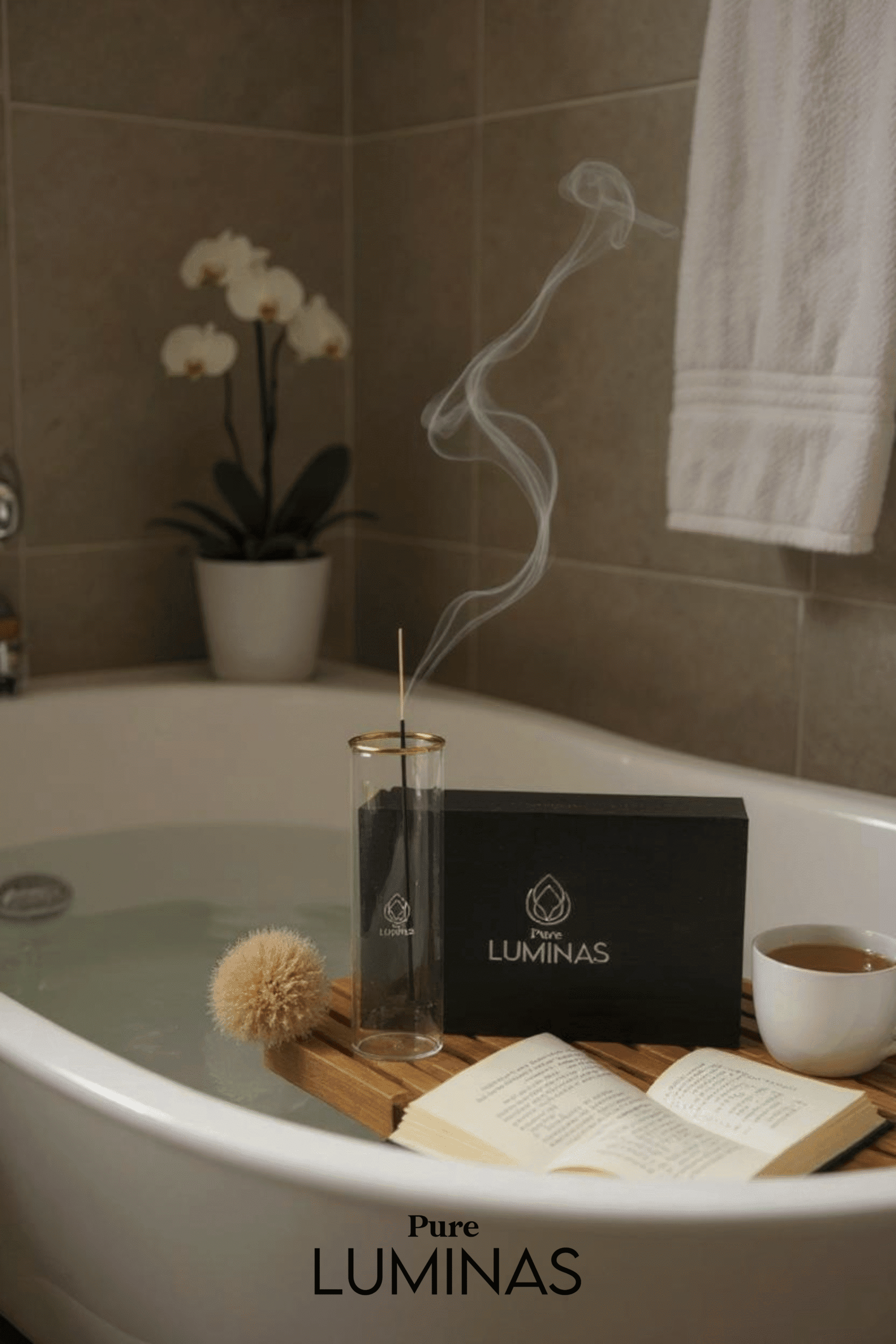 Pure Luminas El Yapımı Cam Tütsülük Seti - Görsel 2
