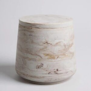 Luma Mermer Desenli Taş Mum | Doğal Soya Wax & Akrilik Boya Seti